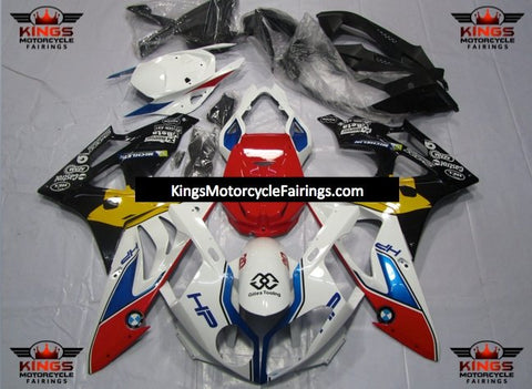BMW S1000RR (2017-2018) White, Red, Blue, Yellow & Black HP Fairings