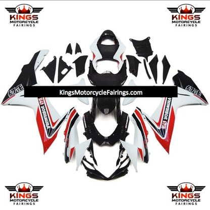 Suzuki GSXR600 (2011-2023) White, Red & Black Yoshimura Fairings at KingsMotorcycleFairings.com