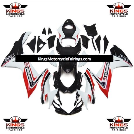 Suzuki GSXR600 (2011-2023) White, Red & Black Yoshimura Fairings at KingsMotorcycleFairings.com