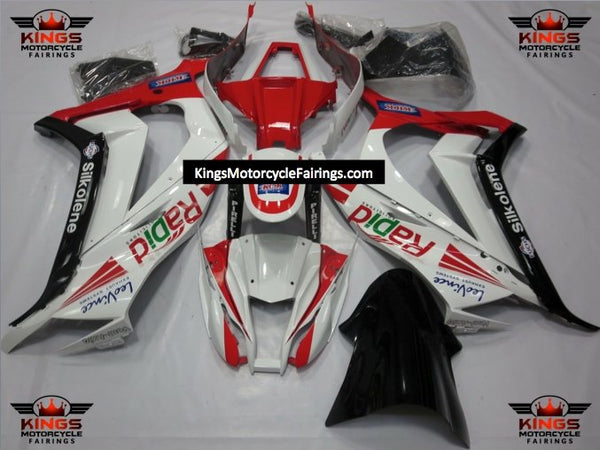 Fairing Kit for a Kawasaki Ninja ZX10R (2011-2015) White, Red & Black