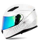 White and Silver Spider Web HNJ Full-Face Motorcycle Helmet is brought to you by KingsMotorcycleFairings.com