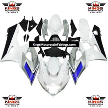 Suzuki GSXR1000 (2005-2006) White, Silver, Blue & Black Fairings