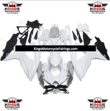 Suzuki GSXR750 (2008-2010) White, Silver & Black Fairings