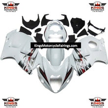 Suzuki GSXR1300 Hayabusa (1999-2007) White, Silver & Red Fairings