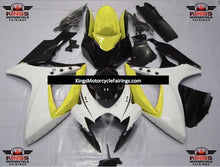 Suzuki GSXR600 (2006-2007) White, Yellow & Black Star Fairings