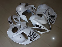 White and Black Fairing Kit for a 2008, 2009, 2010, 2011, 2012, 2013, 2014, 2015, 2016, 2017, 2018 & 2019 Suzuki GSX-R1300 Hayabusa motorcycle