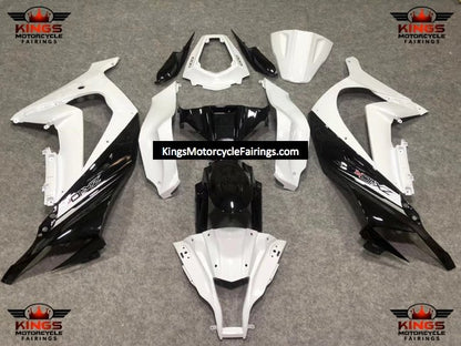 Fairing kit for a Kawasaki Ninja ZX10R (2011-2015) White & Black at KingsMotorcycleFairings.com