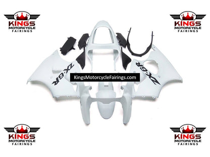 Fairing kit for a Kawasaki ZX6R 636 (2000-2002) White & Black