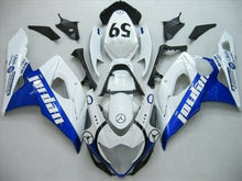 White and Blue Jordan Fairing Kit for a 2005 & 2006 Suzuki GSX-R1000 motorcycle