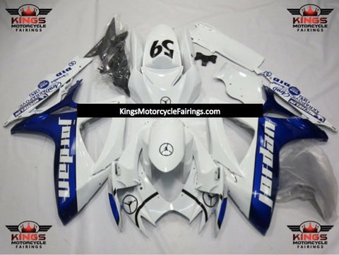 Suzuki GSXR750 (2006-2007) White & Blue Jordan 59 Fairings