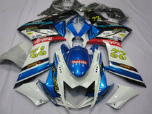 White and Blue Makita 22 Fairing Kit for a 2007 & 2008 Suzuki GSX-R1000 motorcycle