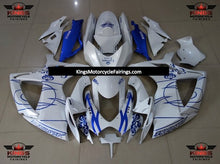Suzuki GSXR600 (2006-2007) White & Blue Tribal Corona Fairings