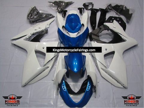 Suzuki GSXR1000 (2009-2016) White & Blue Fairings