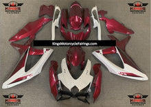 Suzuki GSXR750 (2008-2010) White & Dark Red Fairings