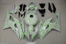 Yamaha YZF-R6 (2008-2016) White & Green Lightning Fairings