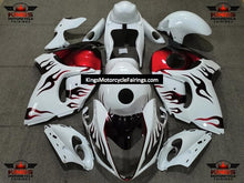 Suzuki GSXR1300 Hayabusa (2008-2019) White & Red Flame Fairings