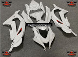 White and Red Fairing Kit for a 2016, 2017, 2018, 2019 & 2020 Kawasaki Ninja ZX-10R motorcycle