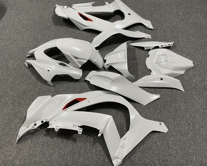 White and Red Fairing Kit for a 2016, 2017, 2018, 2019 & 2020 Kawasaki Ninja ZX-10R motorcycle