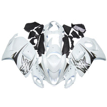 White and Silver Fairing Kit for a 2008, 2009, 2010, 2011, 2012, 2013, 2014, 2015, 2016, 2017, 2018 & 2019 Suzuki GSX-R1300 Hayabusa motorcycle