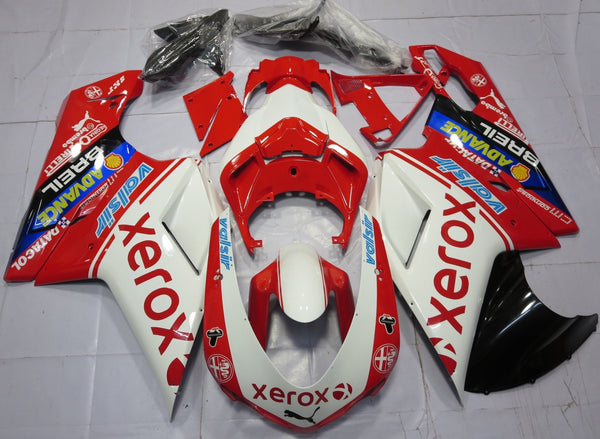 Ducati 1098 (2007-2012) White & Red Xerox Fairings