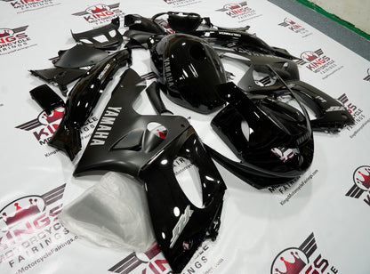 YAMAHA YZF600R (1998-2007) BLACK, MATTE BLACK & SILVER FAIRINGS at KingsMotorcycleFairings.com