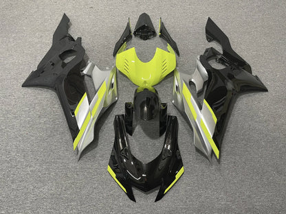 YAMAHA R6 Fairings (2017-2022) Black, Neon Yellow, Silver at KingsMotorcycleFairings.com