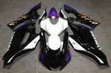 YAMAHA R6 Fairings (2017-2022) Black, White, Purple at KingsMotorcycleFairings.com