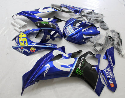 YAMAHA R6 Fairings (2017-2022) Blue, White, Black Monster at KingsMotorcycleFairings.com