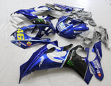 YAMAHA R6 Fairings (2017-2022) Blue, White, Black Monster at KingsMotorcycleFairings.com