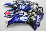 YAMAHA R6 Fairings (2017-2022) Blue, White, Black Movistar at KingsMotorcycleFairings.com