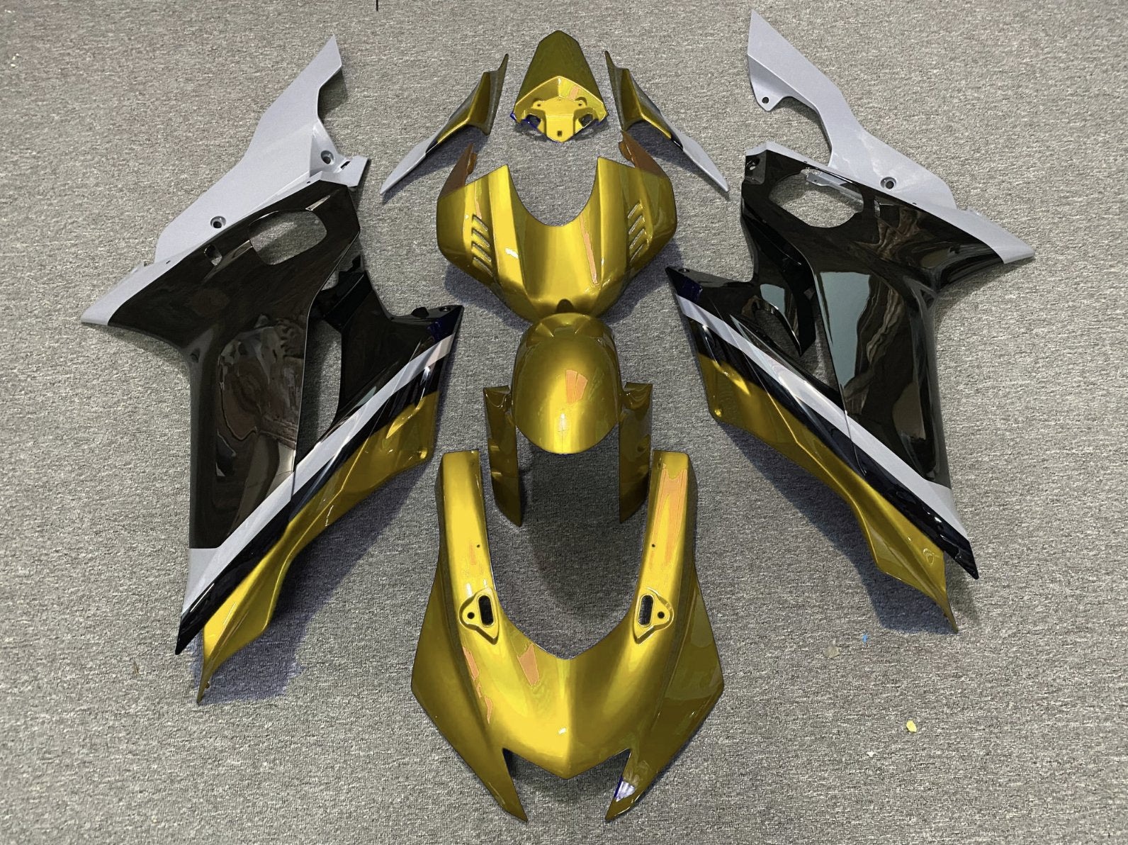YAMAHA R6 Fairings (2017-2022) Gold, Black, Gray at KingsMotorcycleFairings.com