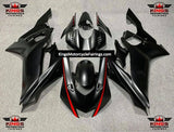 YAMAHA R6 Fairings (2017-2022) Matte Black, Red at KingsMotorcycleFairings.com