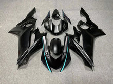 YAMAHA R6 Fairings (2017-2022) Matte Black, Turquoise Blue at KingsMotorcycleFairings.com