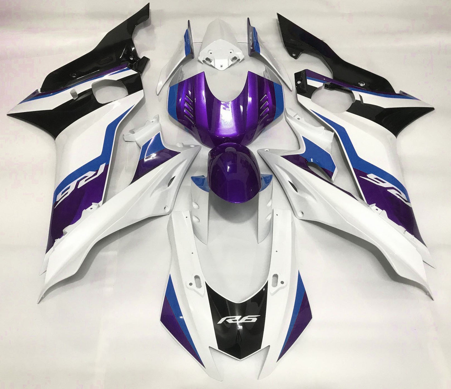 YAMAHA R6 Fairings (2017-2022) White, Purple, Blue, Black at KingsMotorcycleFairings.com