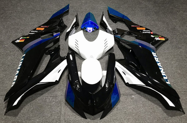 YAMAHA YZF-R6 (2017-2022) Black, White, Blue Fairings at KingsMotorcycleFairings.com