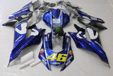 YAMAHA YZF-R6 (2017-2022) Blue, White, Black Monster Fairings at KingsMotorcycleFairings.com
