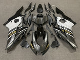 YAMAHA YZF-R6 (2017-2022) Gray, White, Black, Gold Fairings at KingsMotorcycleFairings.com