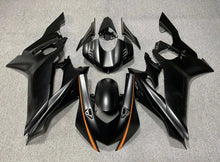 YAMAHA YZF-R6 (2017-2022) Matte Black, Orange Fairings at KingsMotorcycleFairings.com