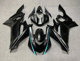 YAMAHA YZF-R6 (2017-2022) Matte Black, Turquoise Blue Fairings at KingsMotorcycleFairings.com