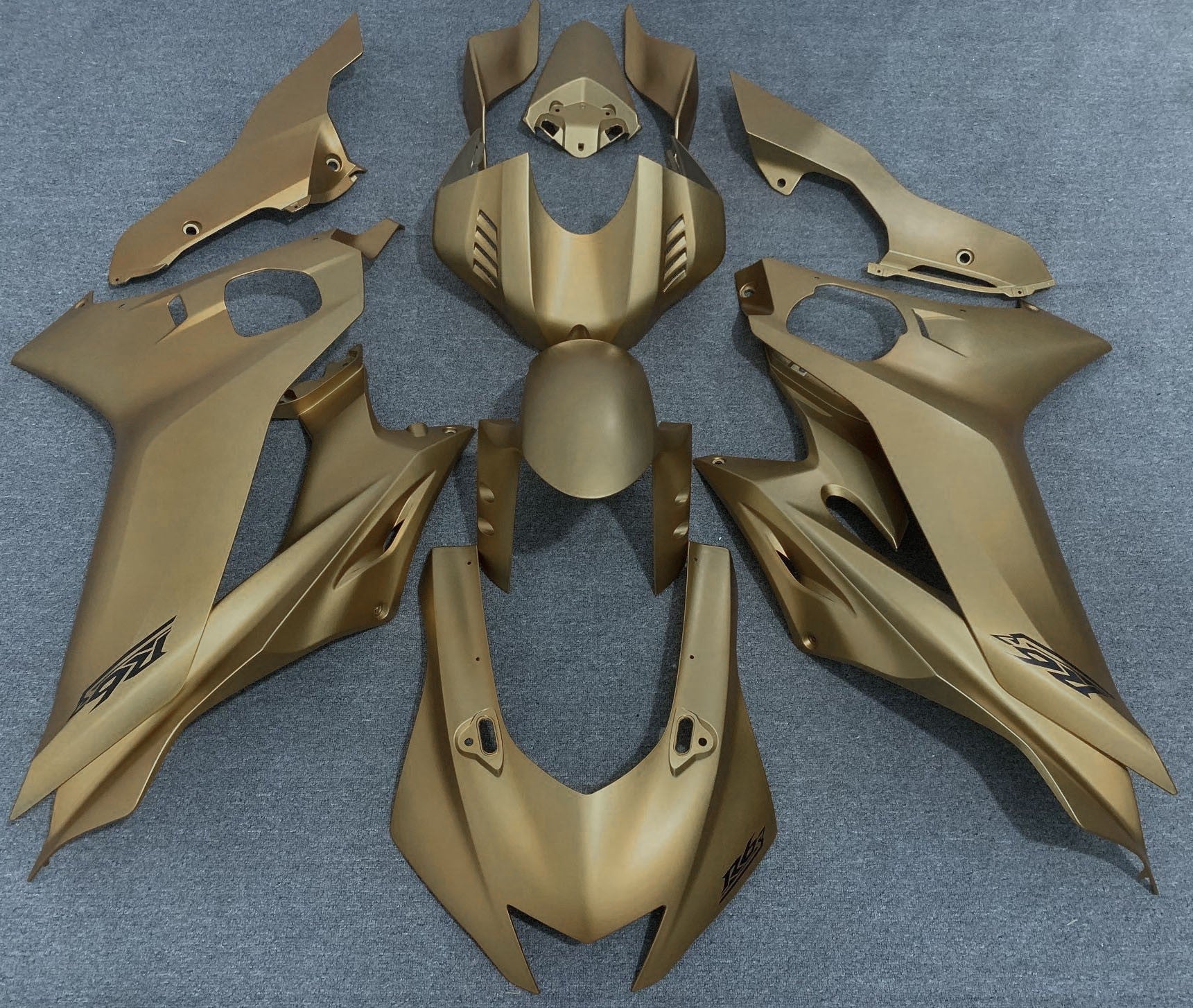 YAMAHA YZF-R6 (2017-2022) Matte Gold, Black Fairings at KingsMotorcycleFairings.com