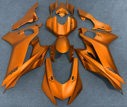 YAMAHA YZF-R6 (2017-2022) Matte Orange, Black Fairings at KingsMotorcycleFairings.com