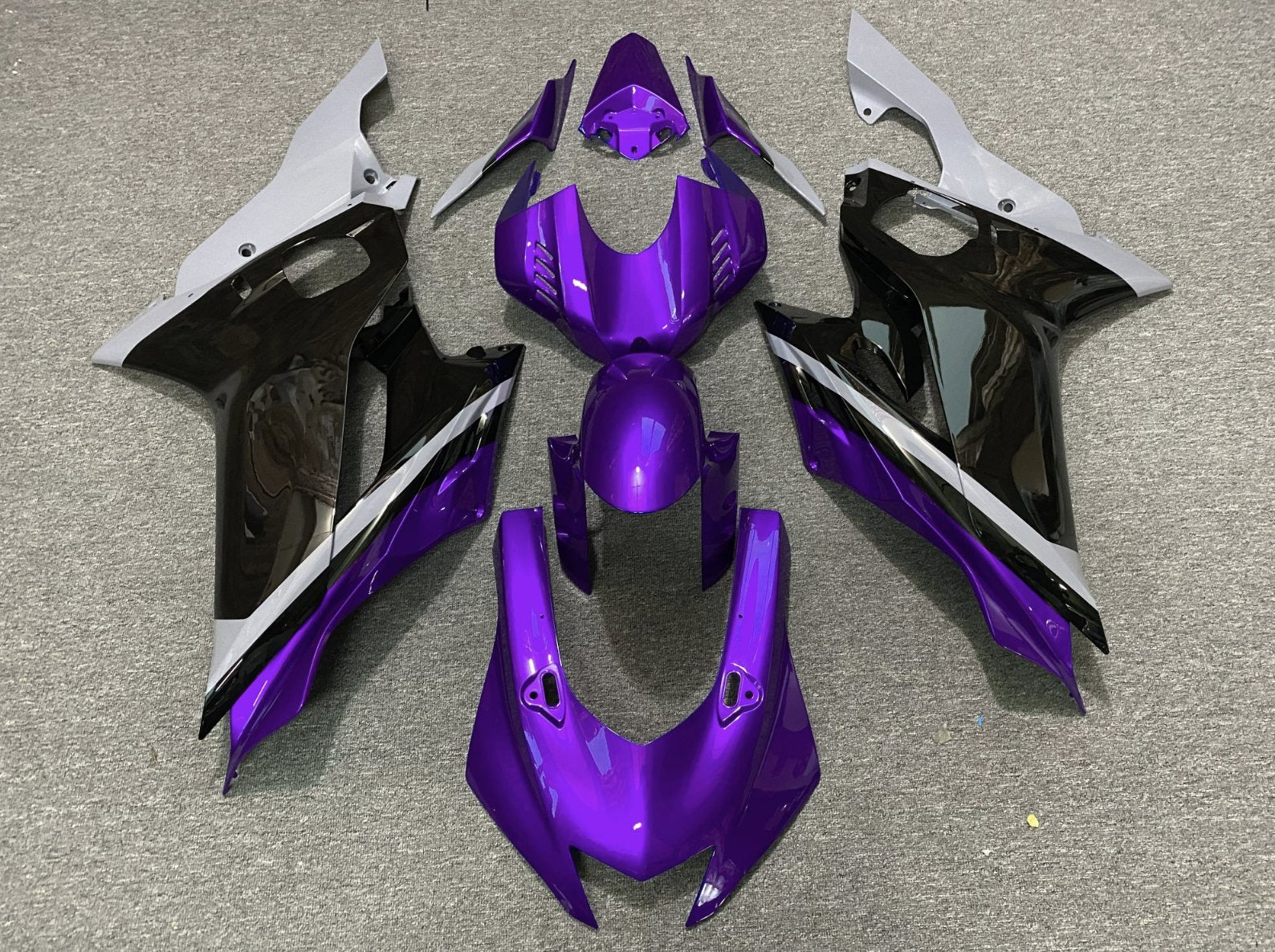 YAMAHA YZF-R6 (2017-2022) Purple, Black, Gray Fairings at KingsMotorcycleFairings.com