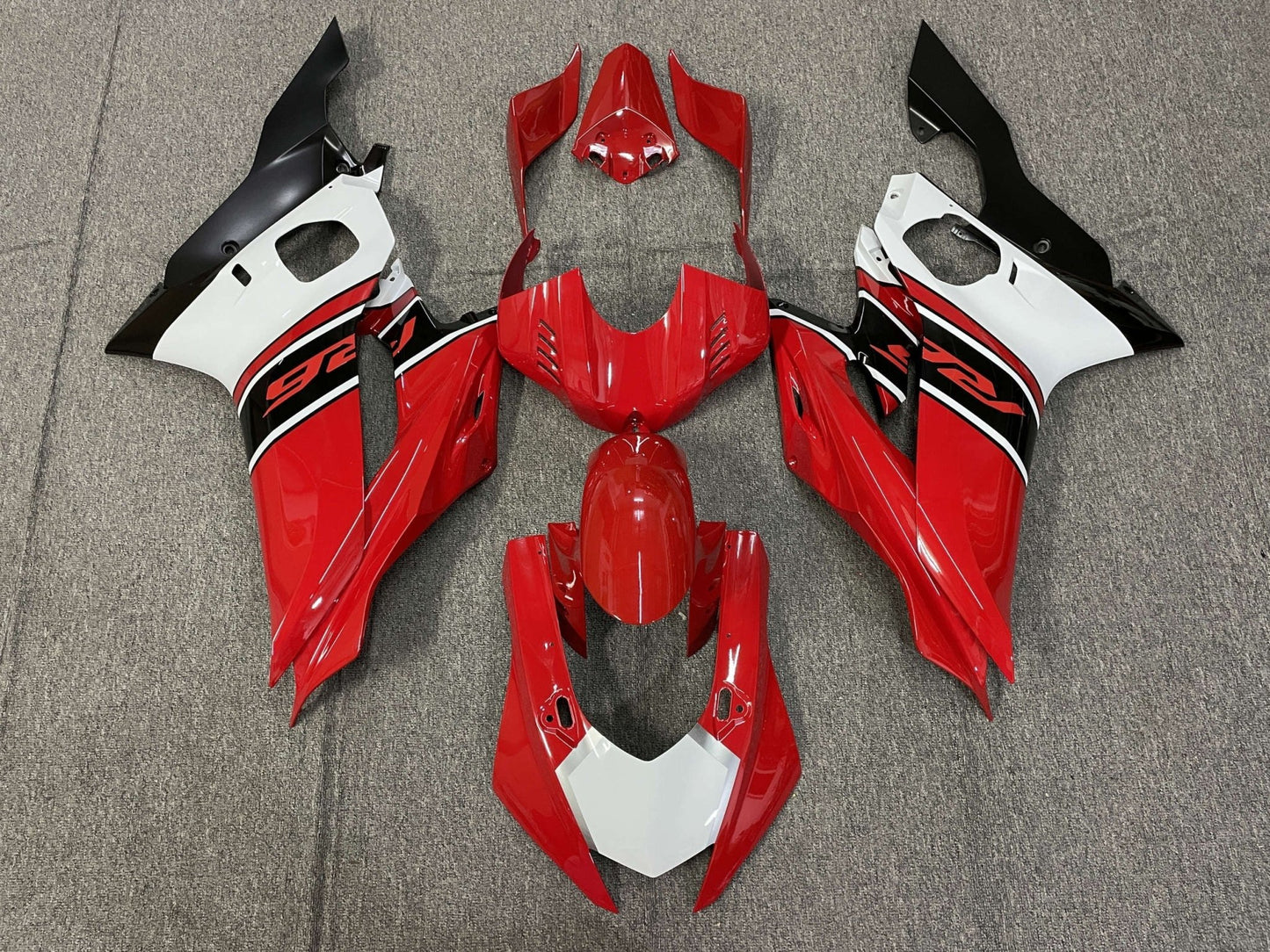 YAMAHA YZF-R6 (2017-2022) Red, White, Black Fairings at KingsMotorcycleFairings.com