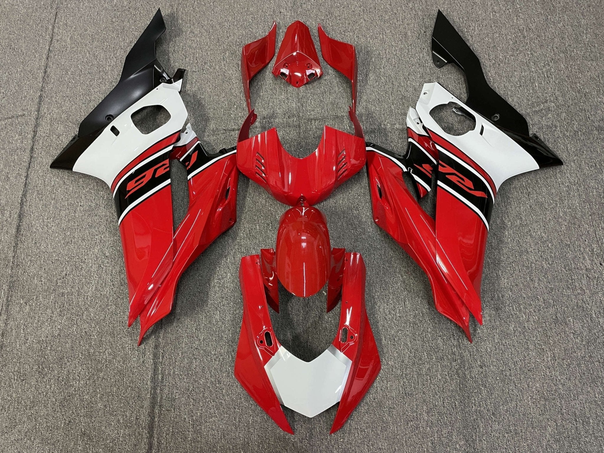 YAMAHA YZF-R6 (2017-2022) Red, White, Black Fairings at KingsMotorcycleFairings.com