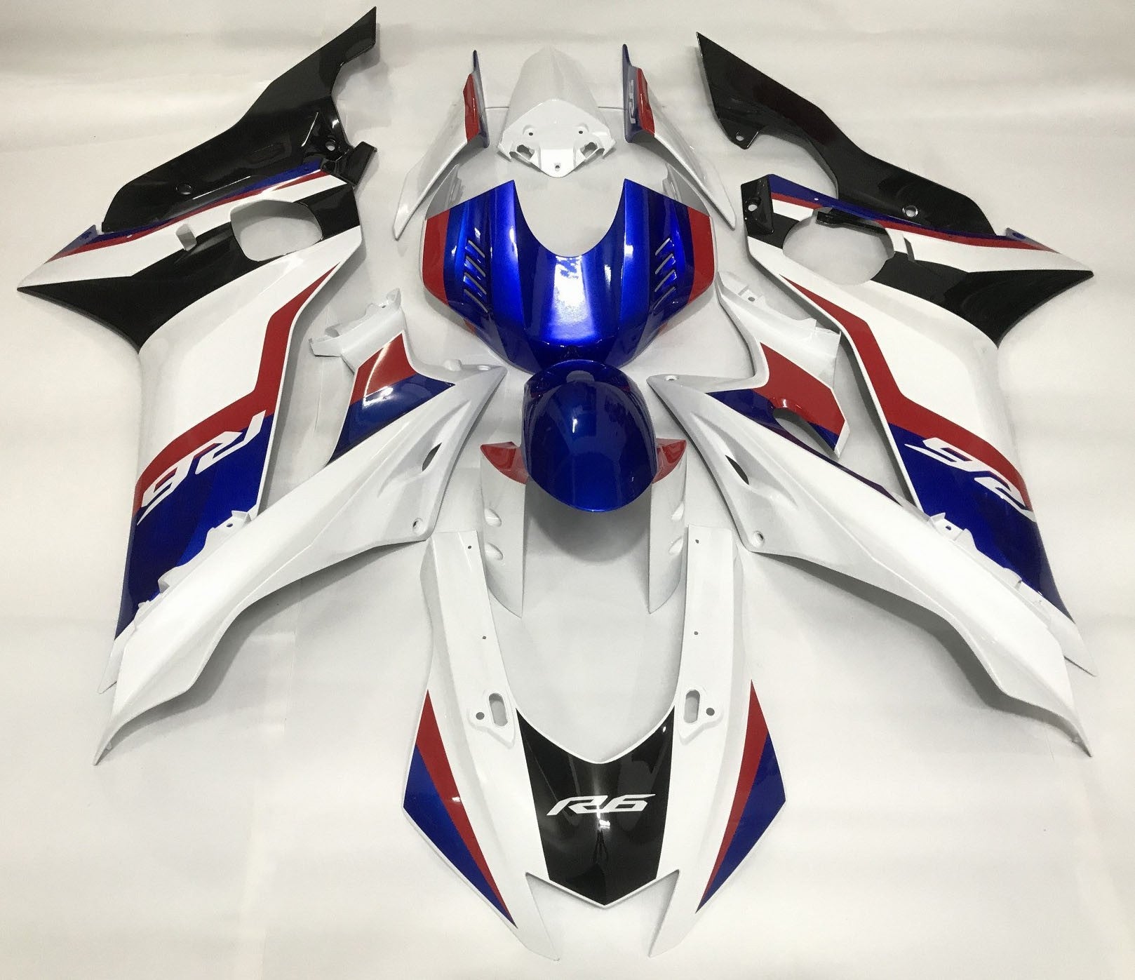 YAMAHA YZF-R6 (2017-2022) White, Red, Blue, Black Fairings at KingsMotorcycleFairings.com