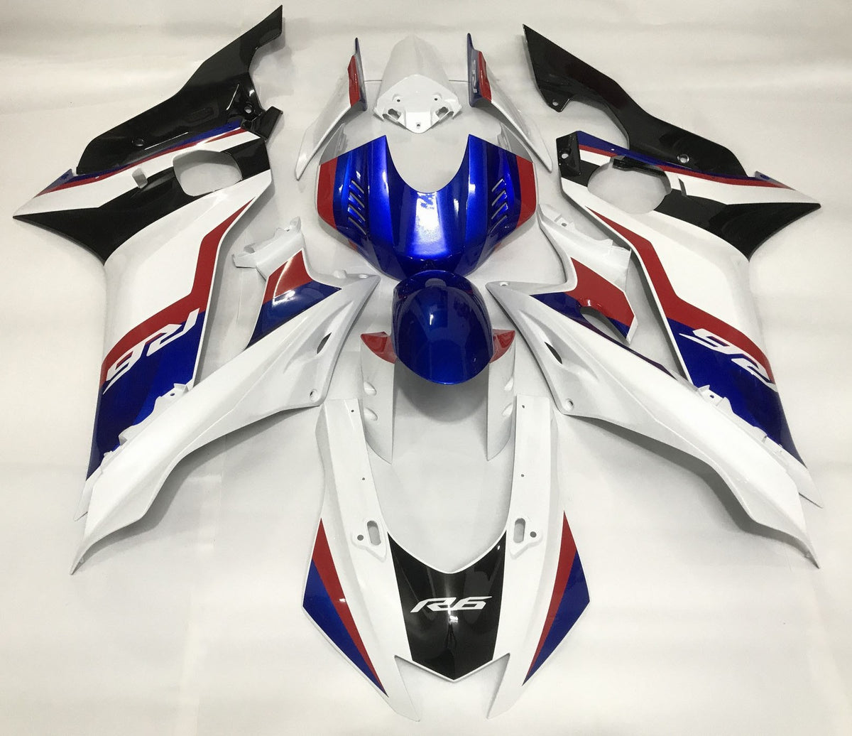 Yamaha R6 Fairings 2017 2022 White Red Blue Black