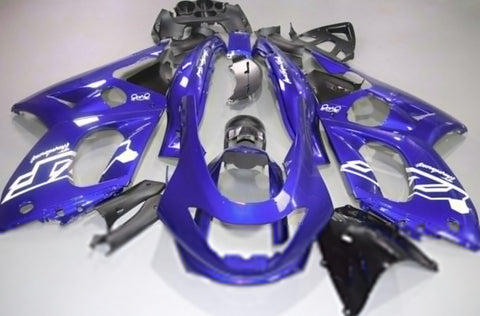 YAMAHA YZF600R Fairings (1998-2007) Blue, White at KingsMotorcycleFairings.com