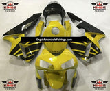 Yellow and Black Fairing Kit for a 2003 and 2004 Honda CBR600RR motorcycle