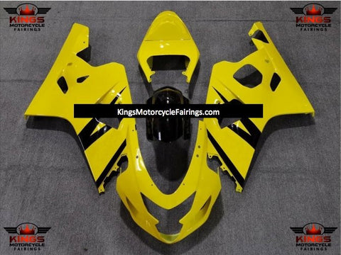 Suzuki GSXR750 (2004-2005) Yellow & Black Fairings