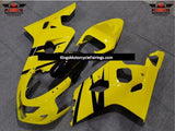 Yellow and Black Fairing Kit for a 2004 & 2005 Suzuki GSX-R750 motorcycle